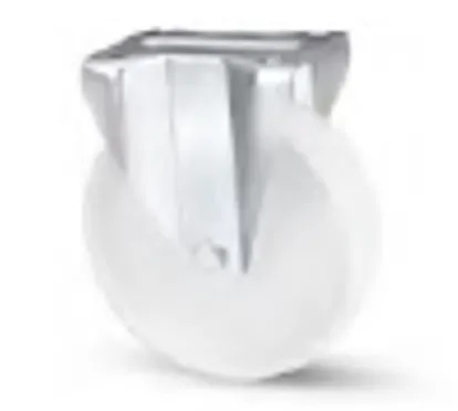 Roulette polyamide BLANC D200mm ( Fixe )